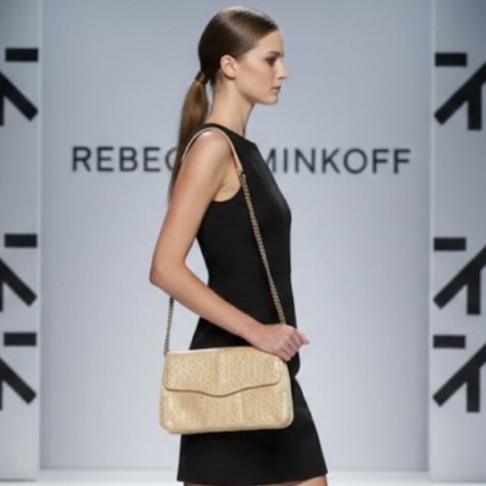 Authentic Rebecca Minkoff designer leather crossbody
handbag purse